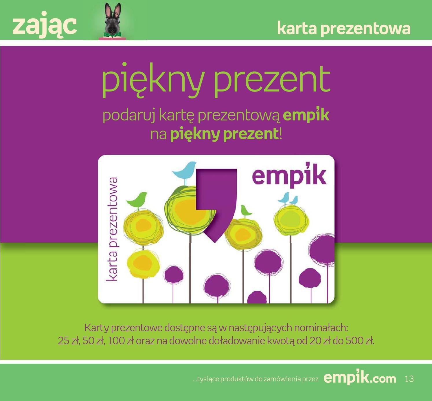 Gazetka promocyjna empik do 29/03/2016 str.13