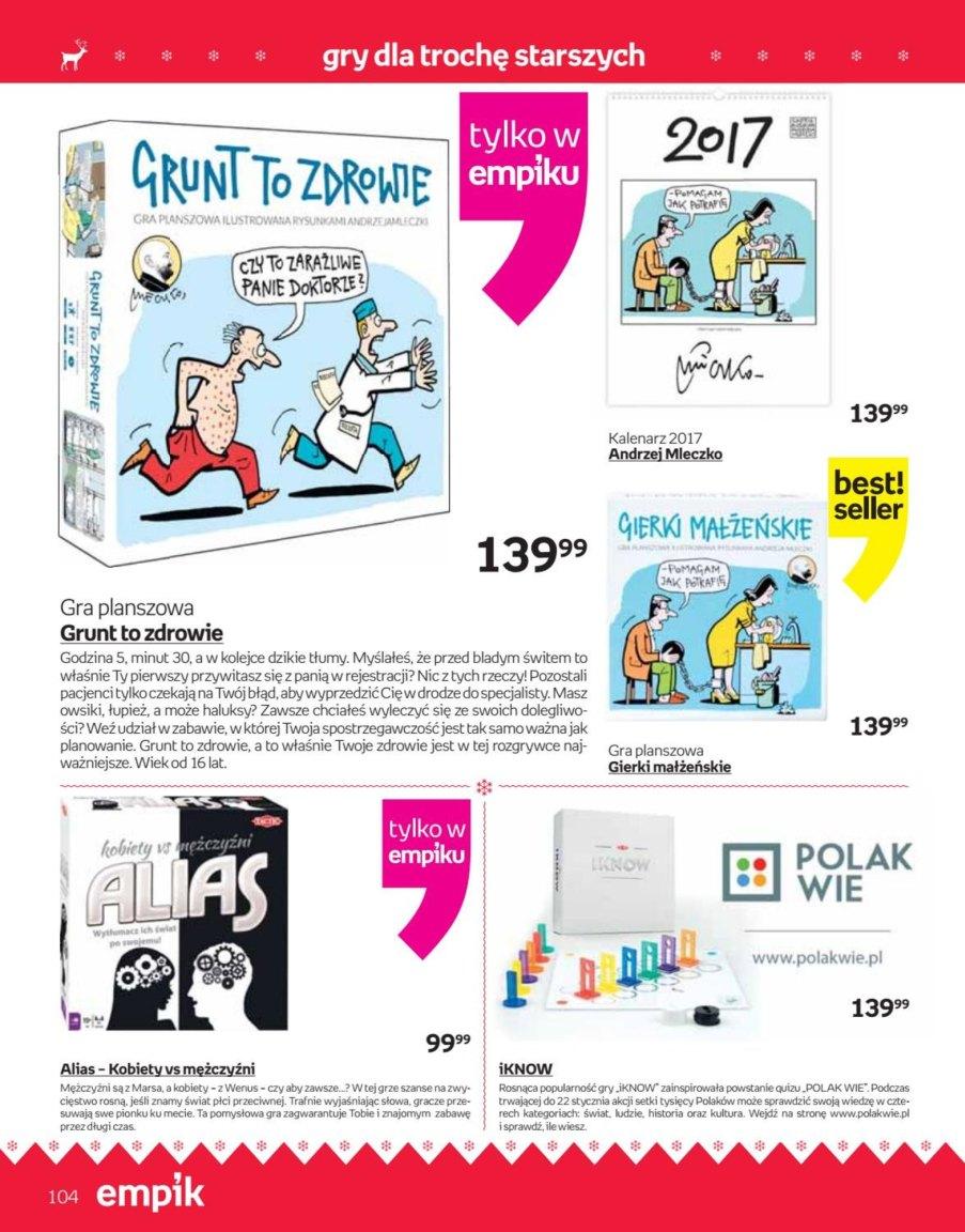 Gazetka promocyjna empik do 24/12/2016 str.104