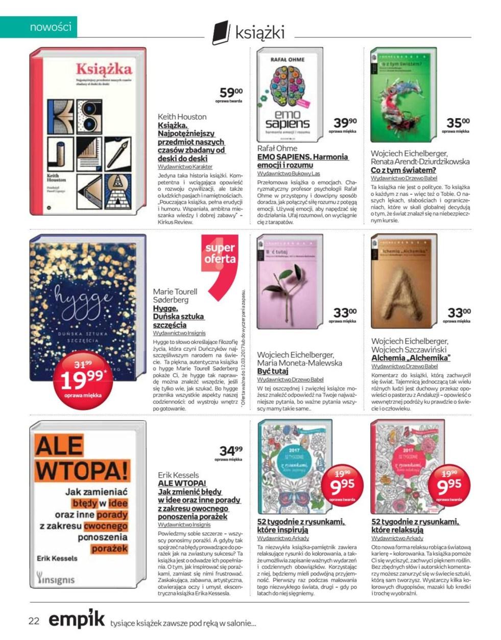 Gazetka promocyjna empik do 14/03/2017 str.22