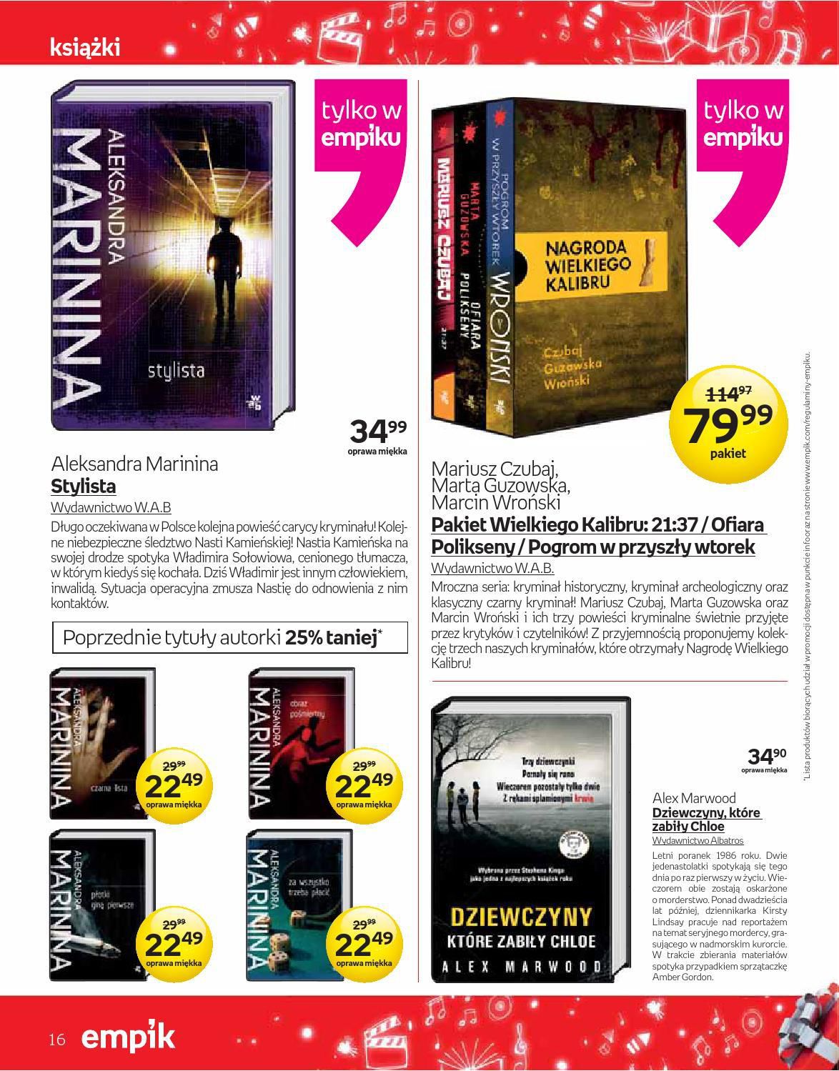 Gazetka promocyjna empik do 24/12/2015 str.16