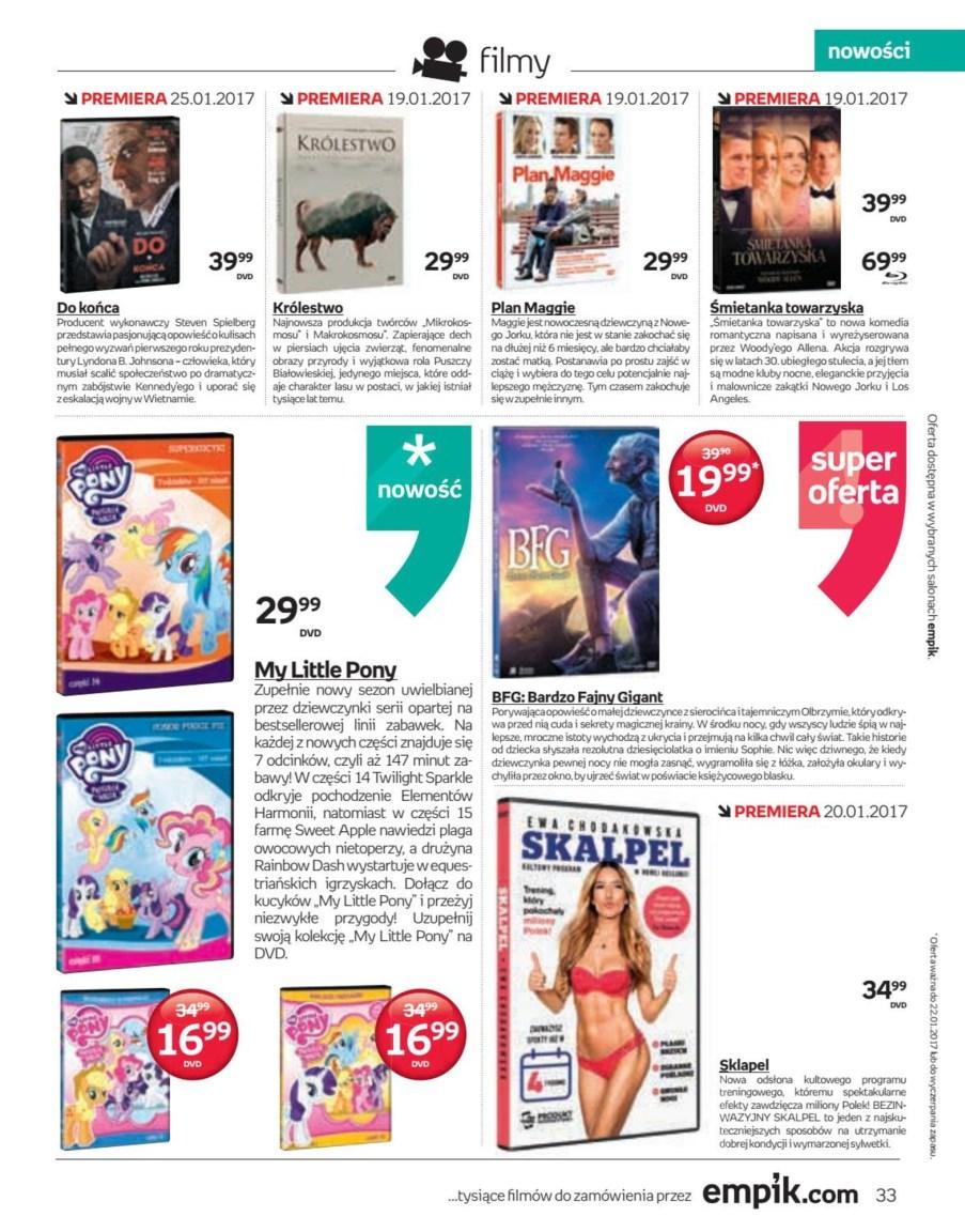 Gazetka promocyjna empik do 31/01/2017 str.33