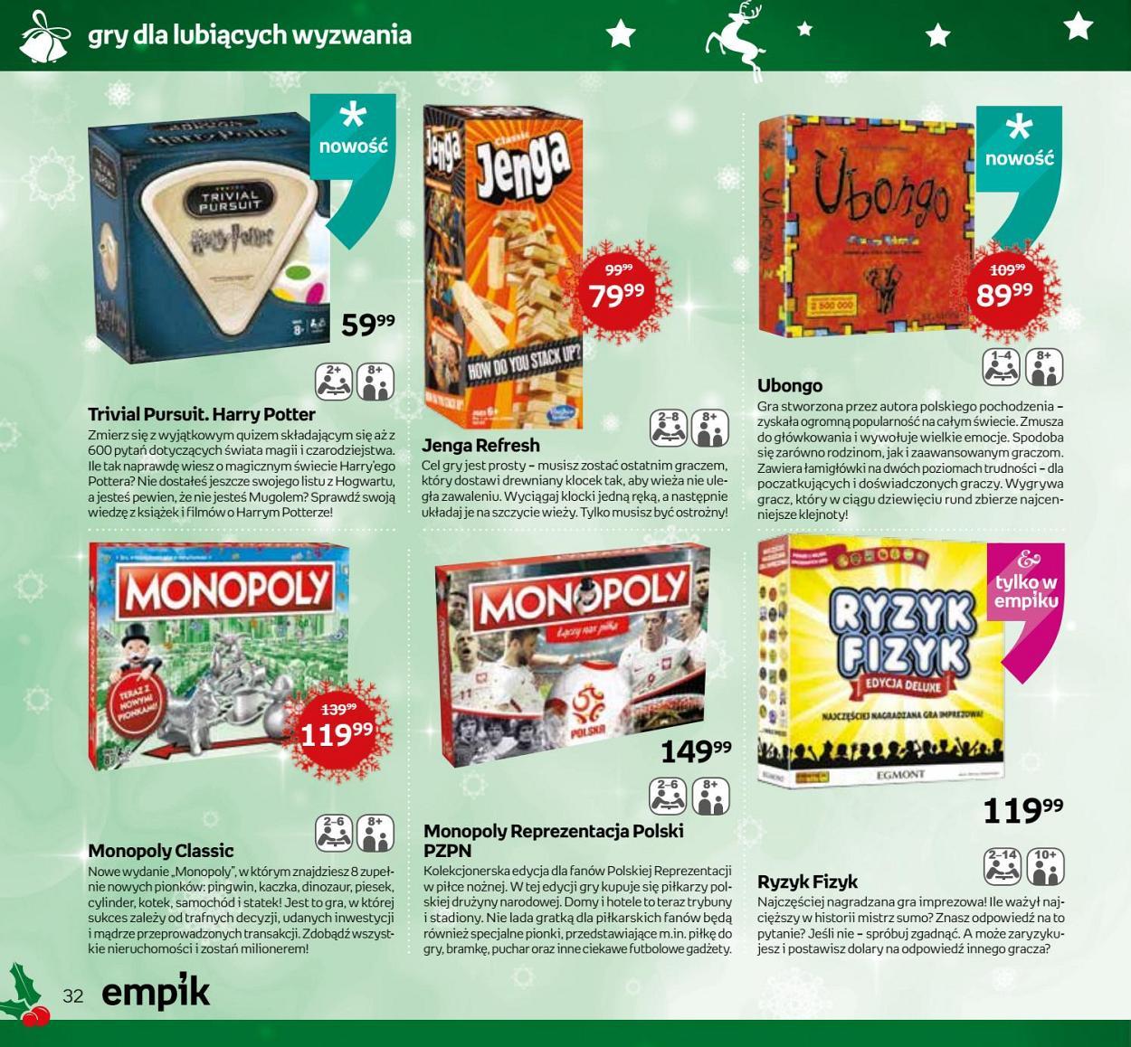 Gazetka promocyjna empik do 24/12/2017 str.32