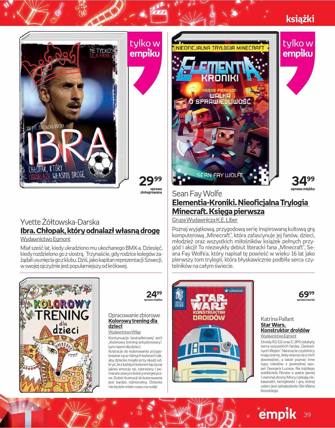 Gazetka promocyjna empik do 24/12/2015 str.39