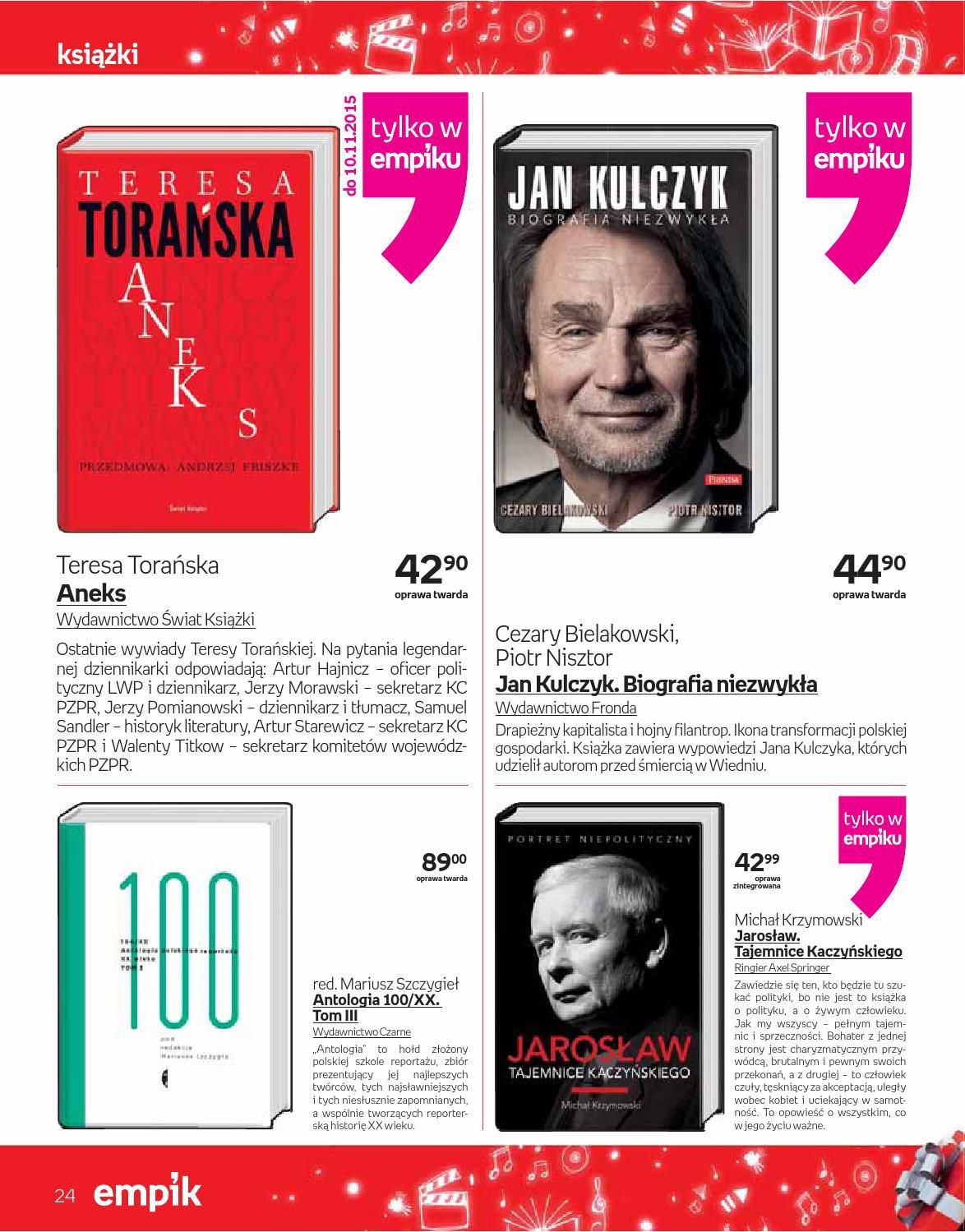 Gazetka promocyjna empik do 24/12/2015 str.24