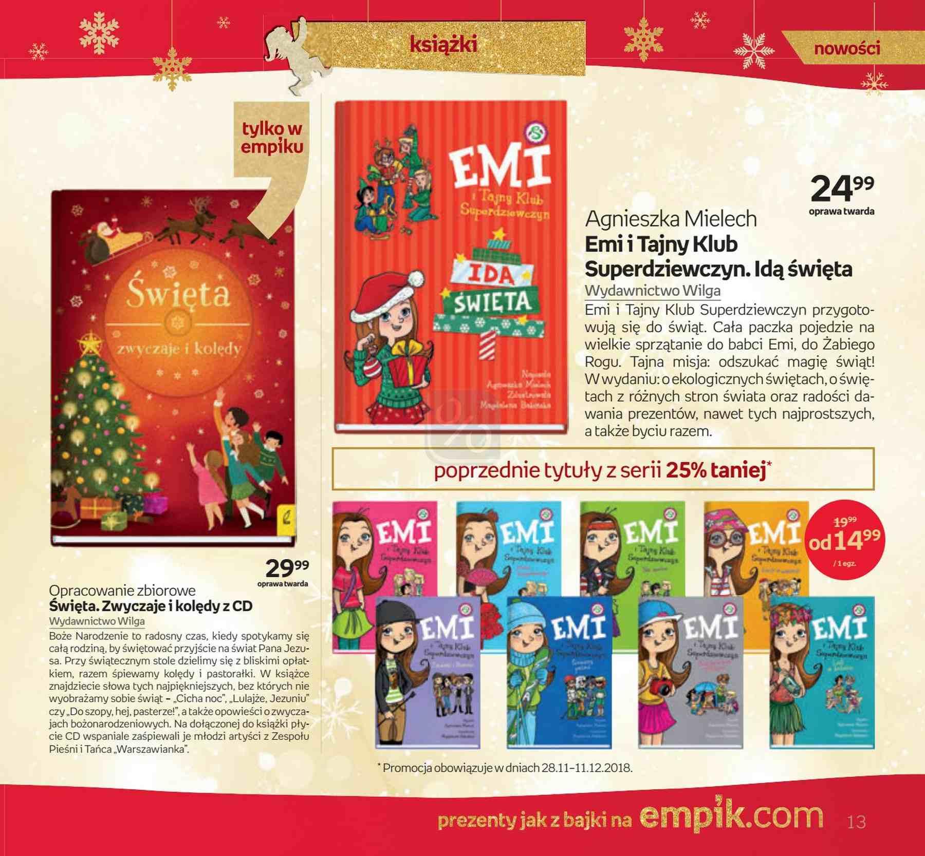 Gazetka promocyjna empik do 24/12/2018 str.13