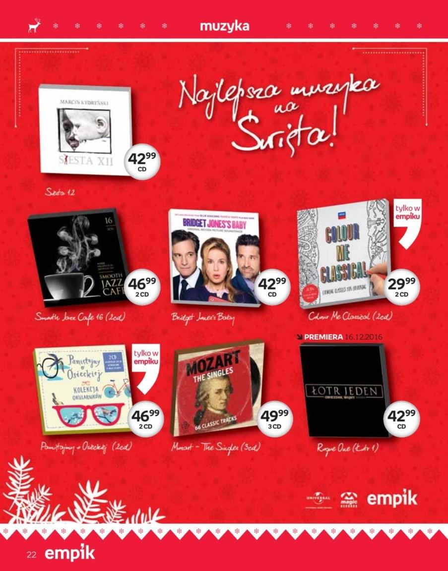 Gazetka promocyjna empik do 24/12/2016 str.22