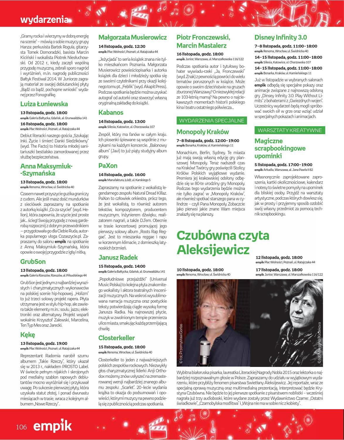 Gazetka promocyjna empik do 24/12/2015 str.106