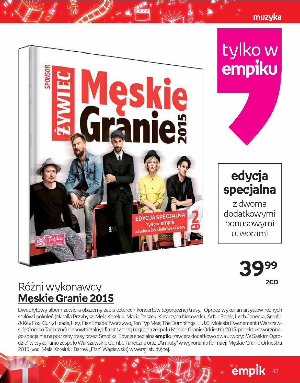 Gazetka promocyjna empik do 24/12/2015 str.43