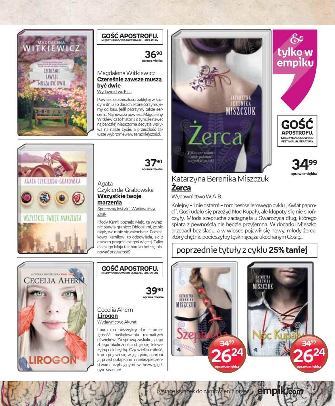 Gazetka promocyjna empik do 23/05/2017 str.15