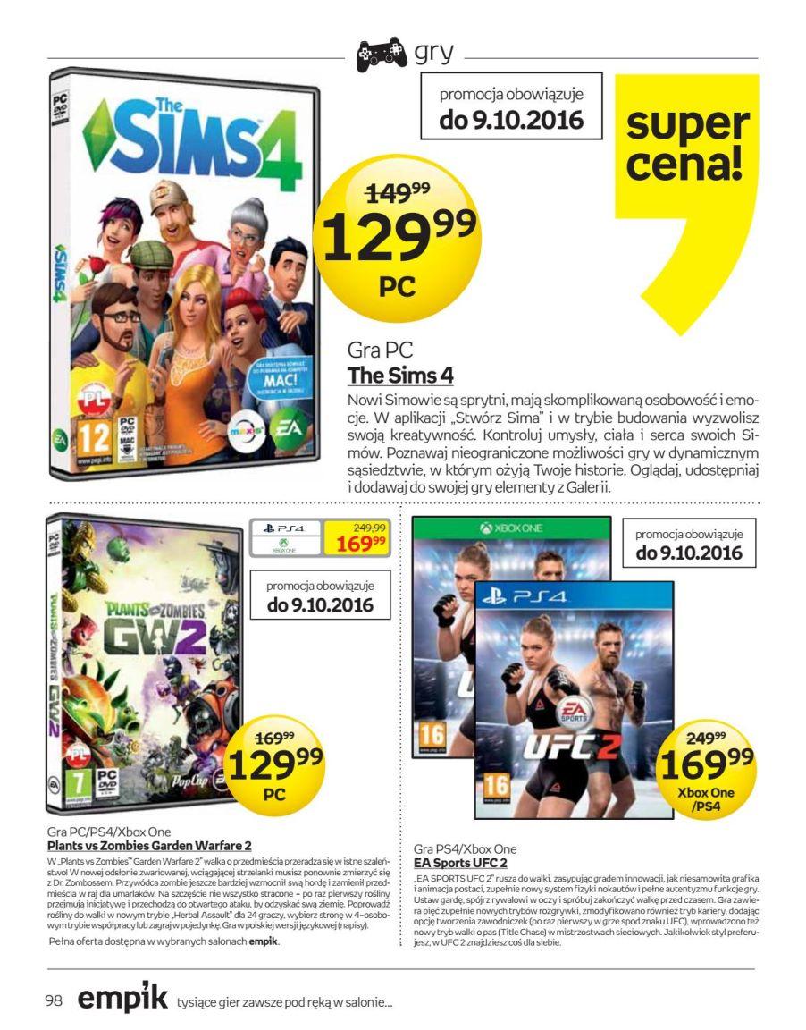 Gazetka promocyjna empik do 11/10/2016 str.98