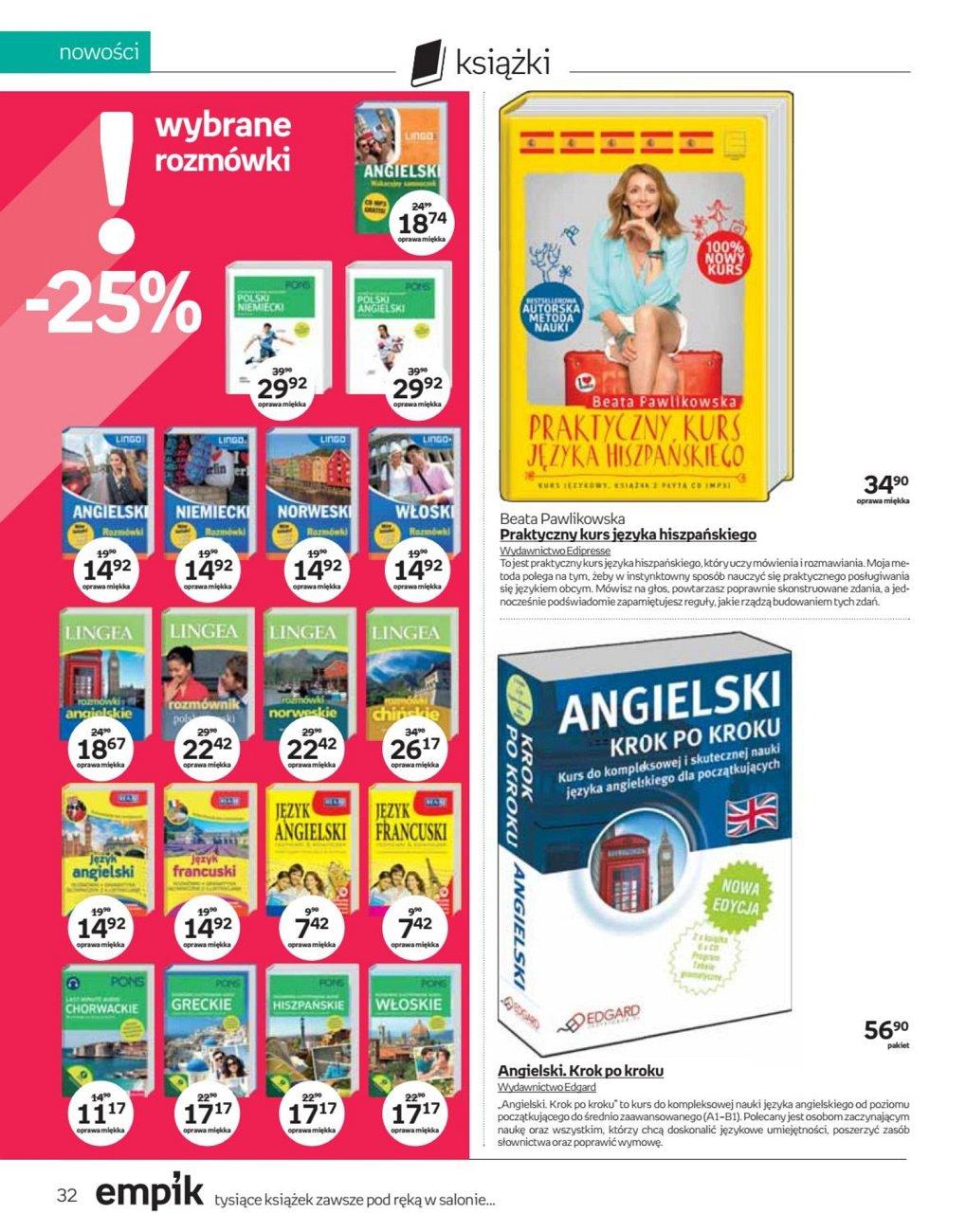 Gazetka promocyjna empik do 25/04/2017 str.32