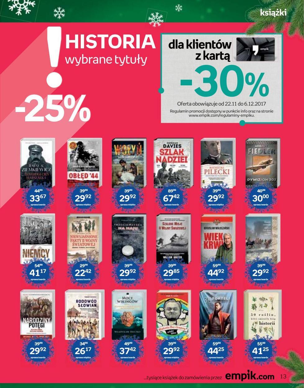 Gazetka promocyjna empik do 06/12/2017 str.13