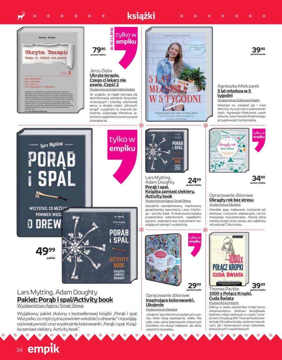 Gazetka promocyjna empik do 24/12/2016 str.34