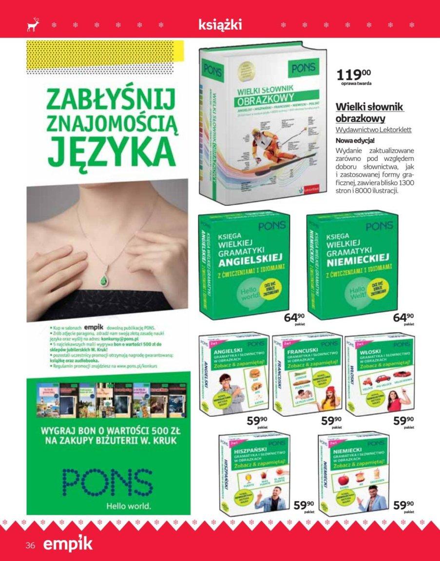 Gazetka promocyjna empik do 24/12/2016 str.36