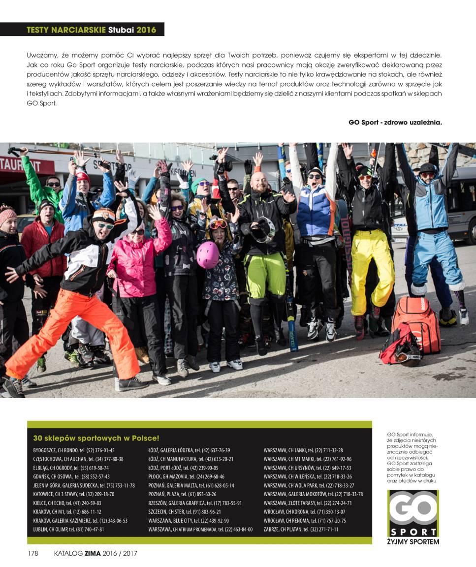 Gazetka promocyjna Go Sport do 21/03/2017 str.178