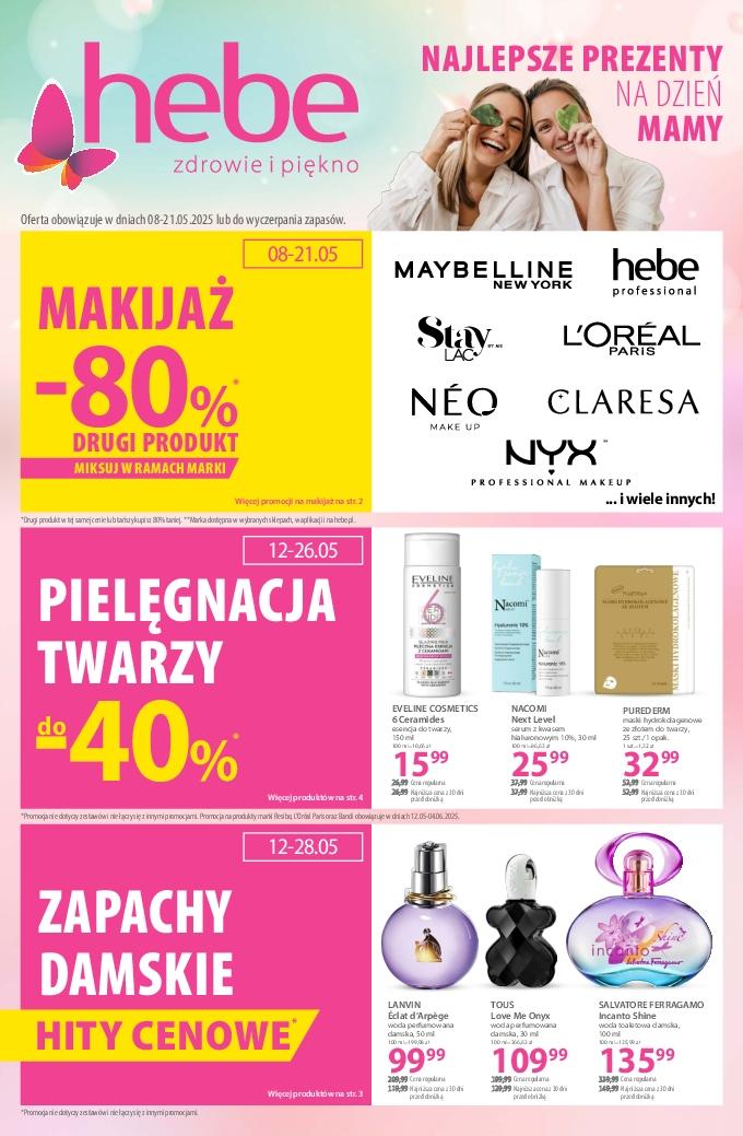 Gazetka promocyjna Hebe do 21/05/2025 str.1
