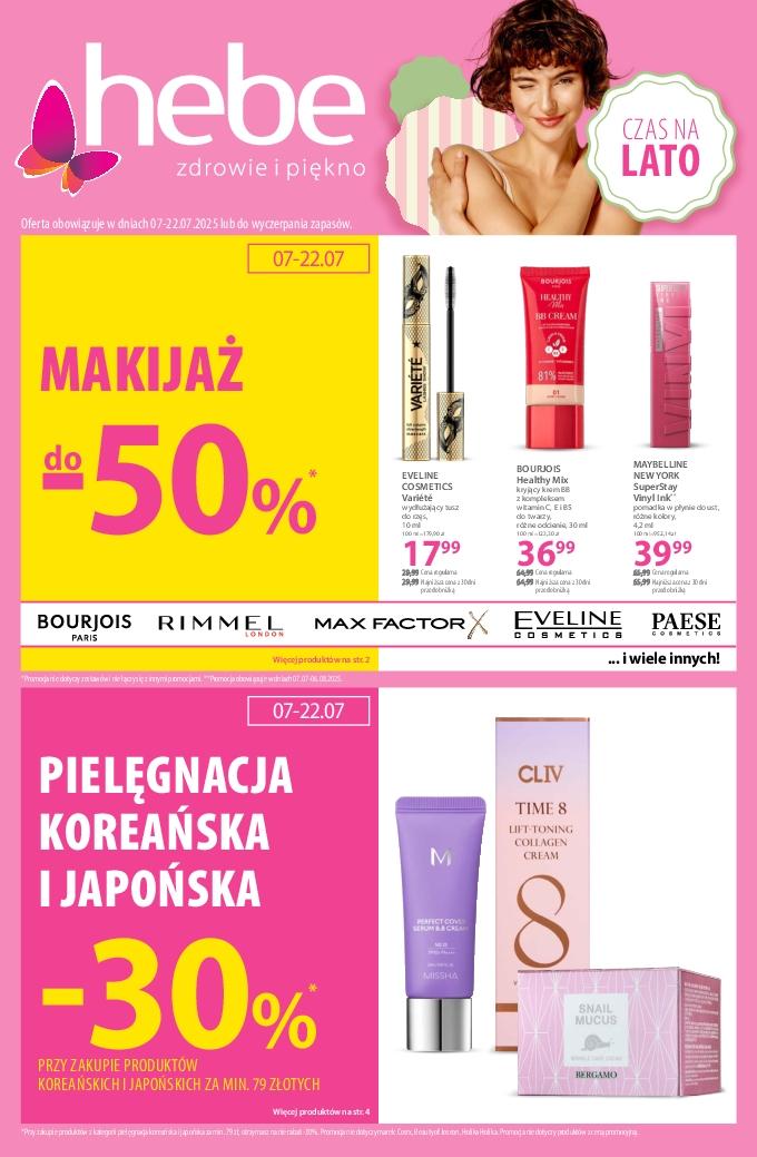 Gazetka promocyjna Hebe do 22/07/2025 str.1