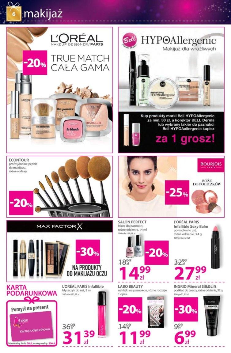 Gazetka promocyjna Hebe do 21/12/2016 str.6