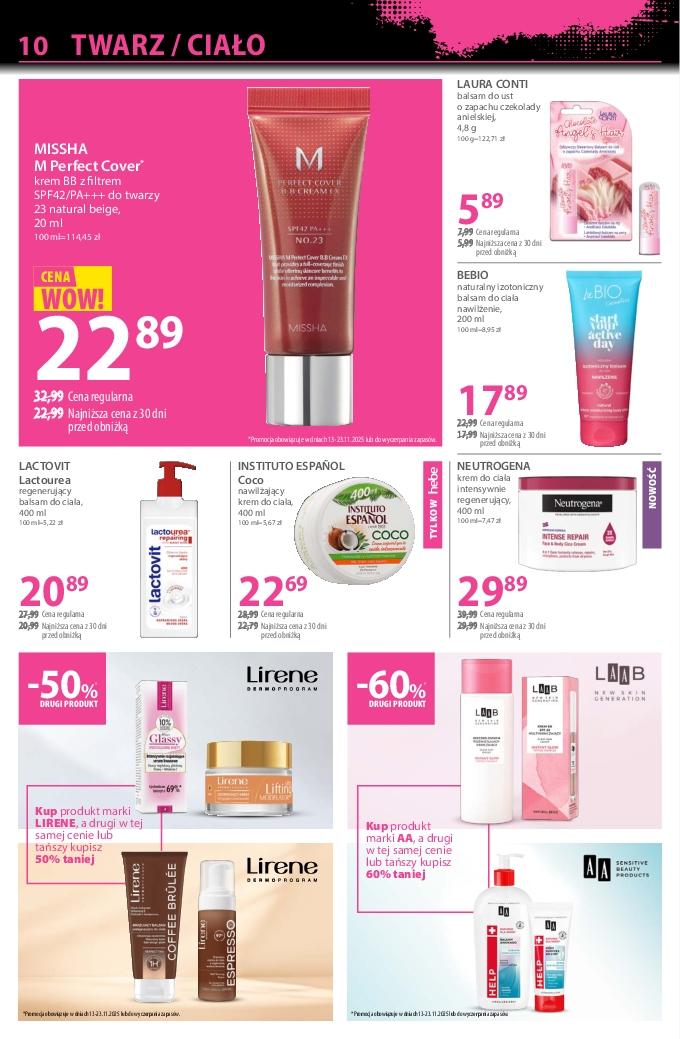 Gazetka promocyjna Hebe do 21/11/2025 str.10