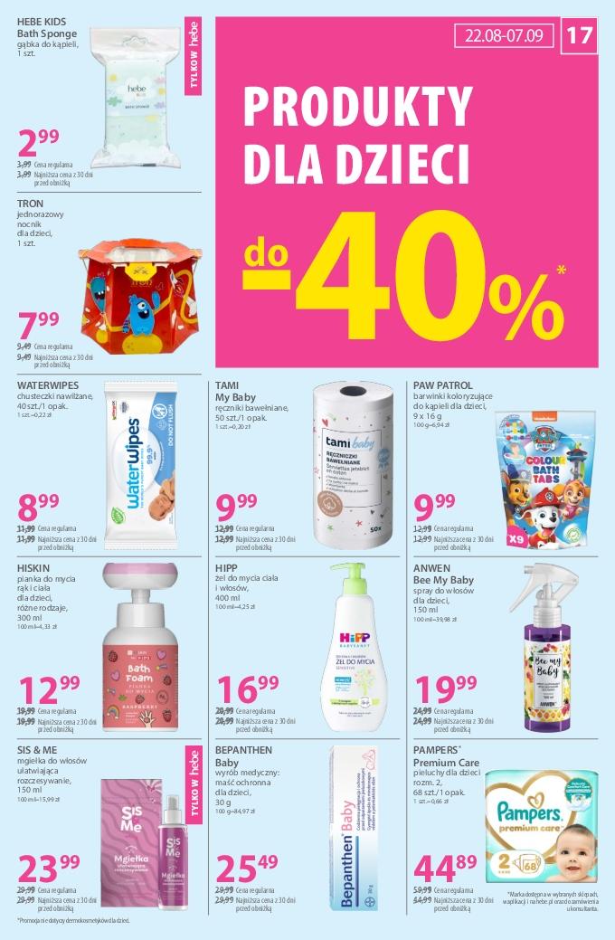 Gazetka promocyjna Hebe do 07/09/2025 str.17
