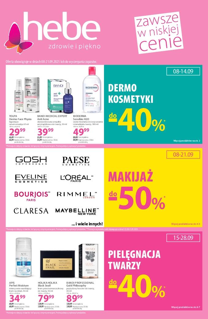 Gazetka promocyjna Hebe do 21/09/2025 str.1