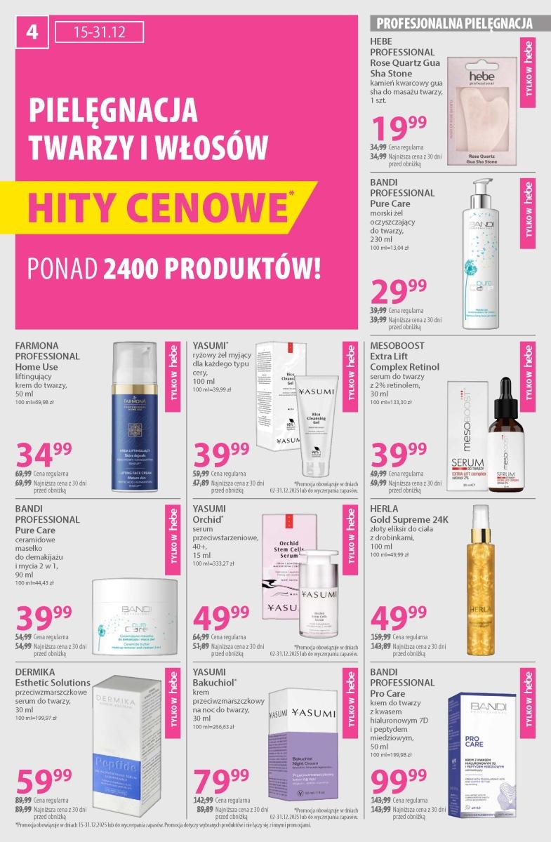 Gazetka promocyjna Hebe do 31/12/2025 str.4