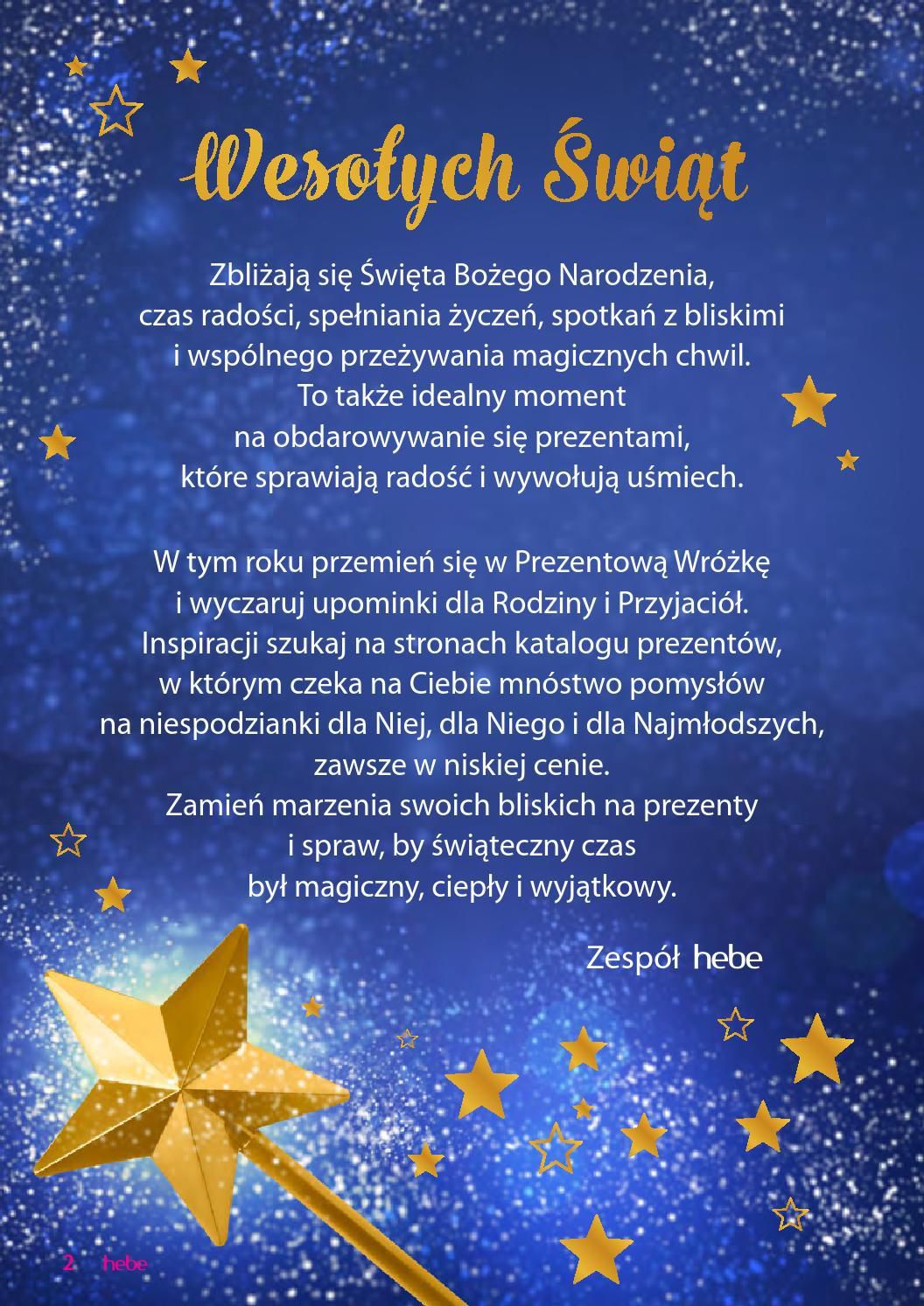 Gazetka promocyjna Hebe do 31/12/2015 str.1
