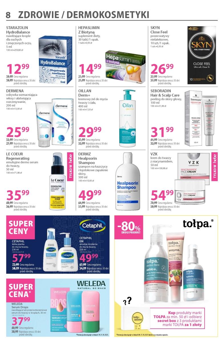 Gazetka promocyjna Hebe do 21/10/2025 str.8