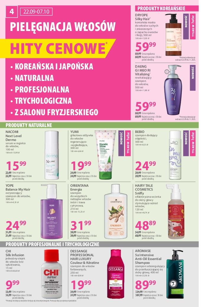 Gazetka promocyjna Hebe do 07/10/2025 str.4