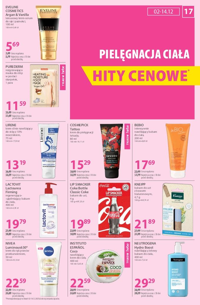 Gazetka promocyjna Hebe do 14/12/2025 str.17