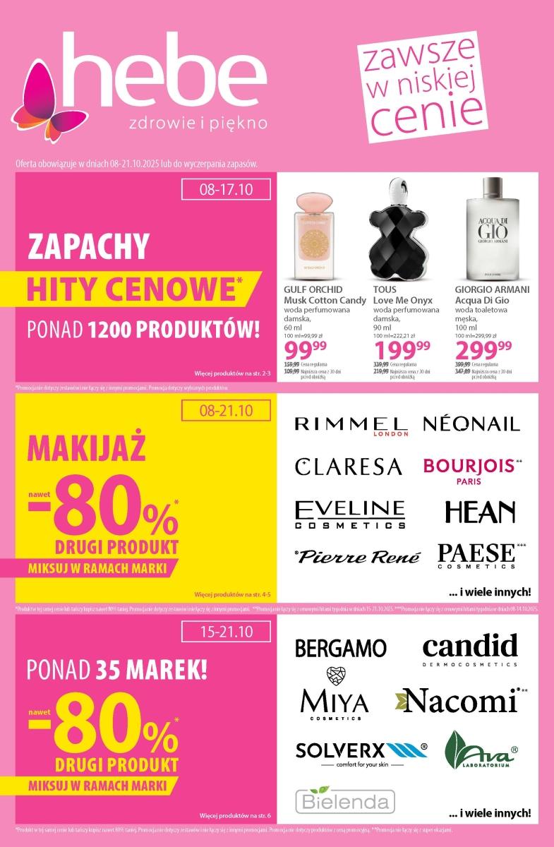 Gazetka promocyjna Hebe do 21/10/2025 str.1
