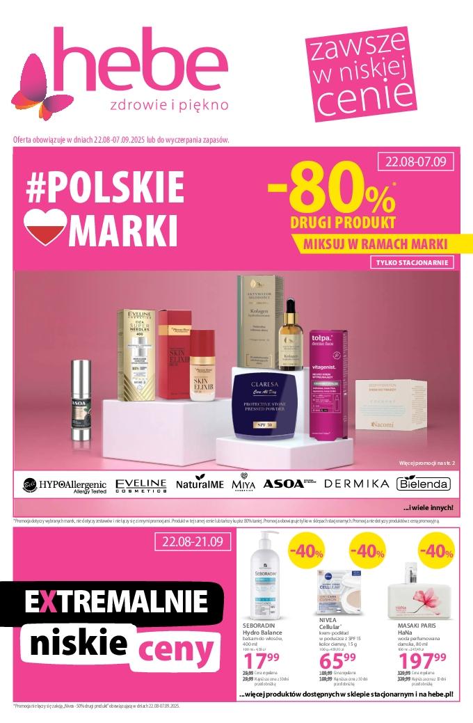 Gazetka promocyjna Hebe do 07/09/2025 str.1