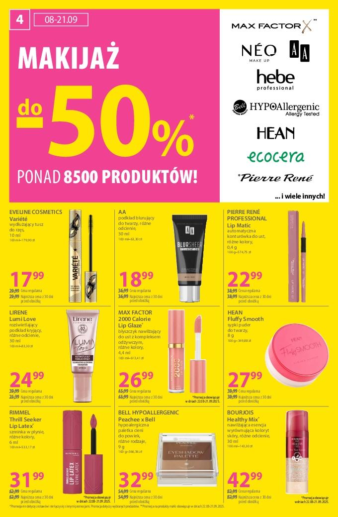 Gazetka promocyjna Hebe do 21/09/2025 str.4