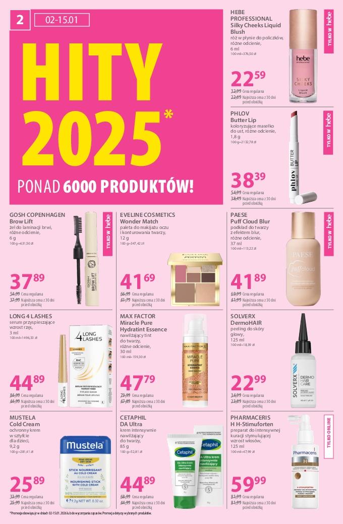 Gazetka promocyjna Hebe do 15/01/2026 str.2