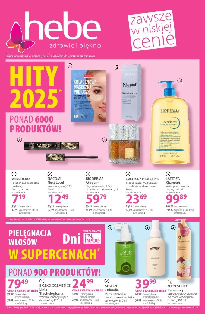 Gazetka promocyjna Hebe do 15/01/2026 str.1