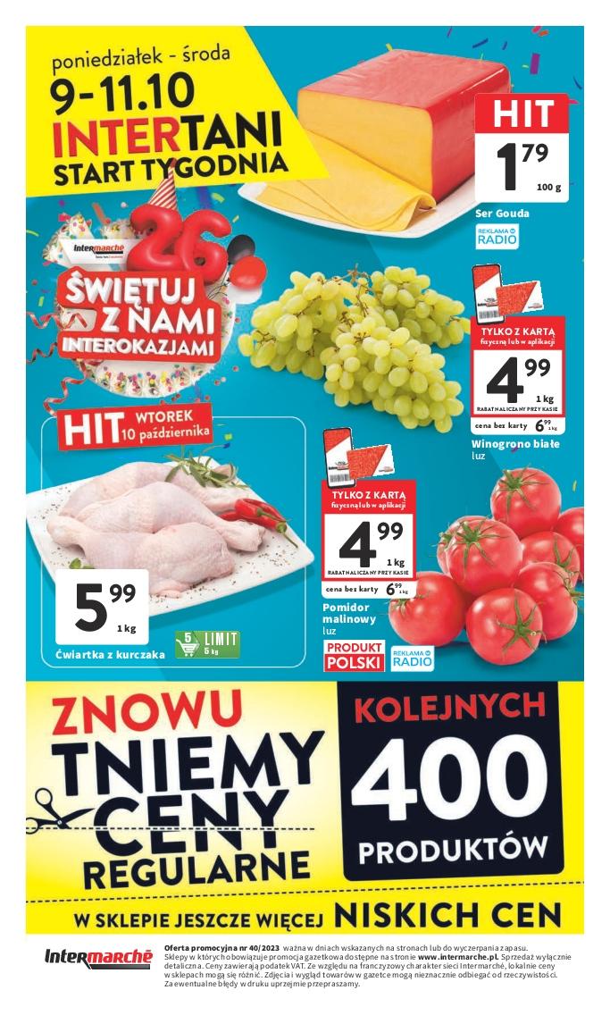 Gazetka promocyjna Intermarche do 11/10/2023 str.1