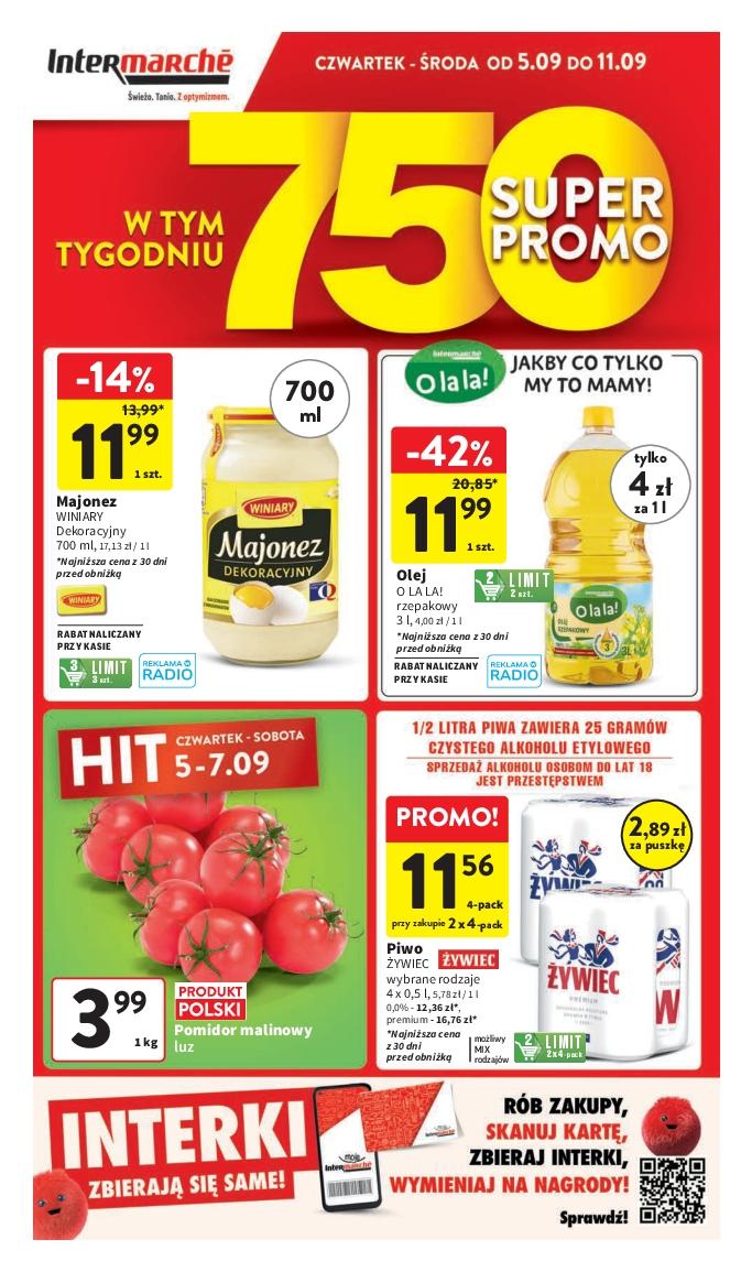 Gazetka promocyjna Intermarche do 11/09/2024 str.1