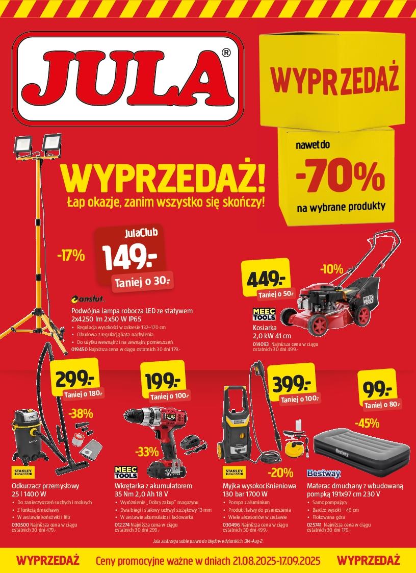 Gazetka promocyjna Jula do 17/09/2025 str.1