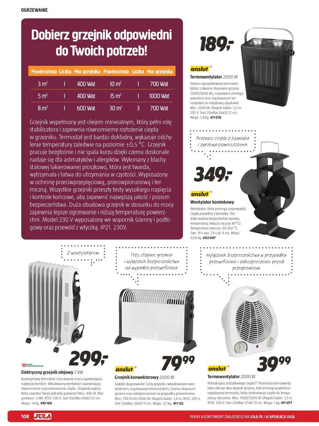 Gazetka promocyjna Jula do 31/12/2017 str.108