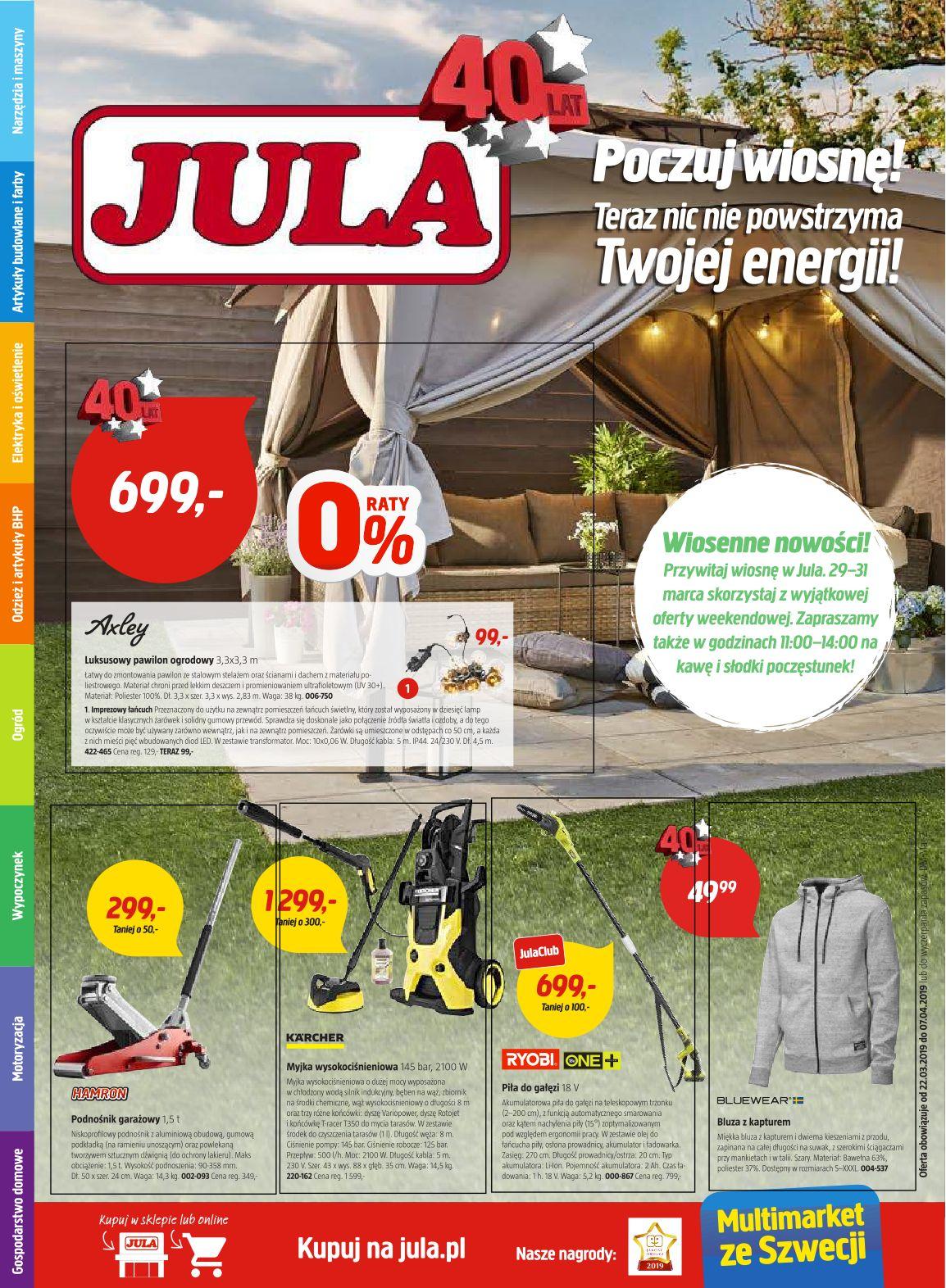 Gazetka promocyjna Jula do 07/04/2019 str.1