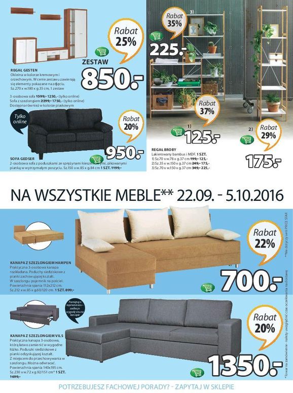 Gazetka promocyjna Jysk do 05/10/2016 str.9