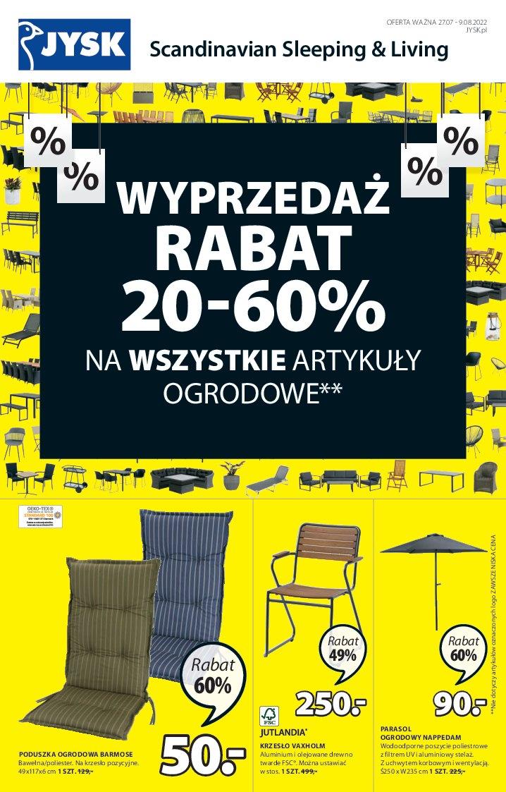 Gazetka promocyjna Jysk do 09/08/2022 str.1