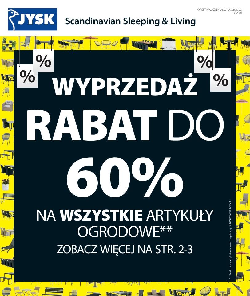 Gazetka promocyjna Jysk do 29/08/2023 str.0