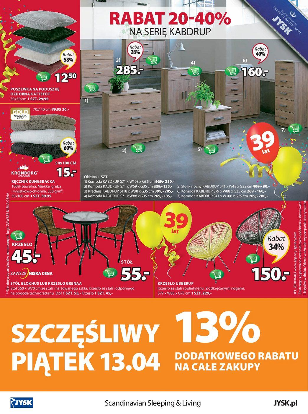 Gazetka promocyjna Jysk do 25/04/2018 str.16