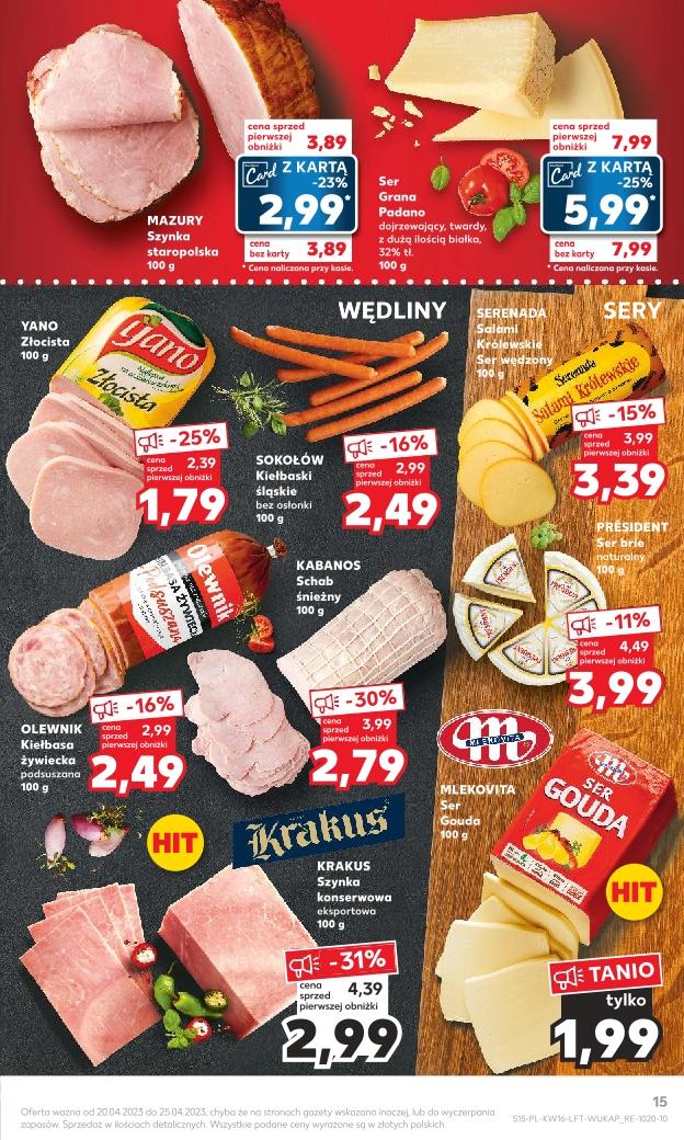 Gazetka promocyjna Kaufland do 25/04/2023 str.15