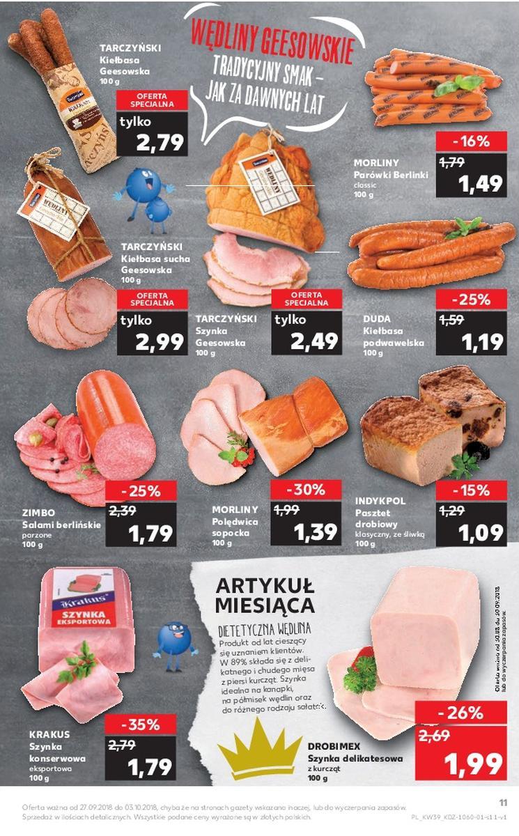 Gazetka promocyjna Kaufland do 03/10/2018 str.11