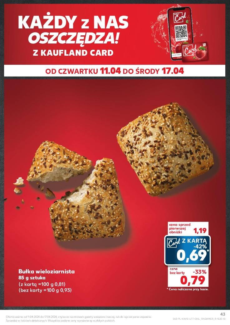 Gazetka promocyjna Kaufland do 17/04/2024 str.43