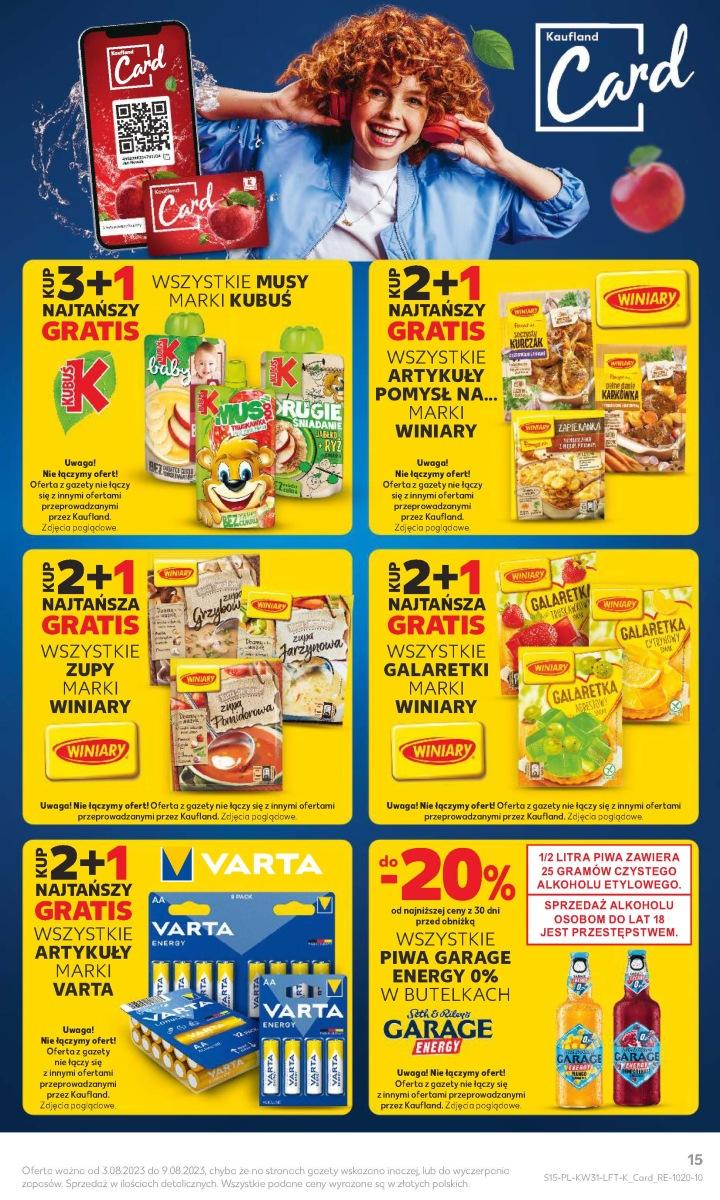 Gazetka promocyjna Kaufland do 09/08/2023 str.15