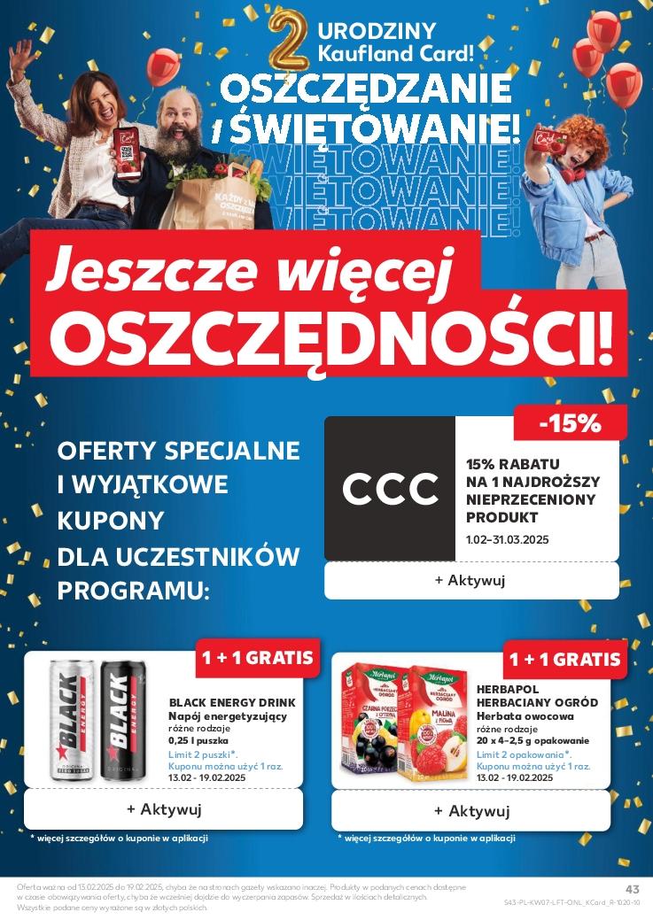 Gazetka promocyjna Kaufland do 19/02/2025 str.43