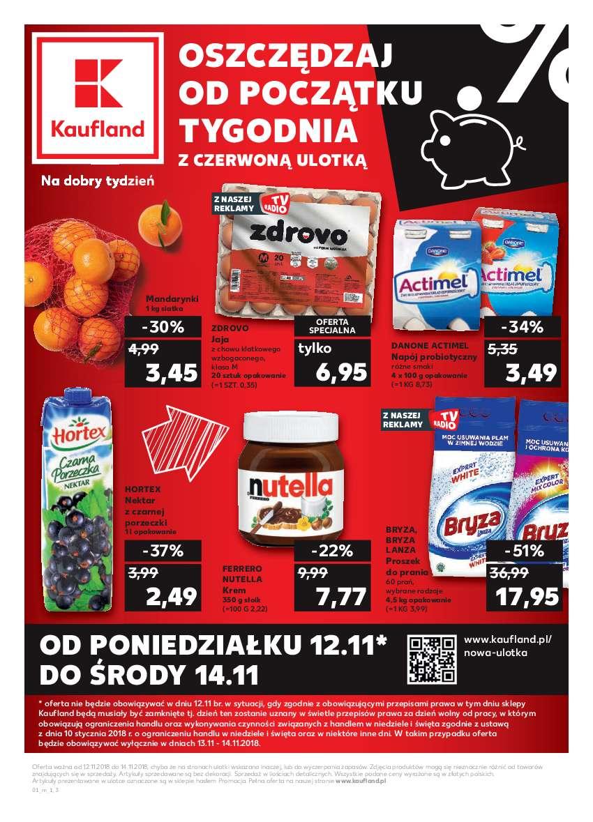 Gazetka promocyjna Kaufland do 14/11/2018 str.0